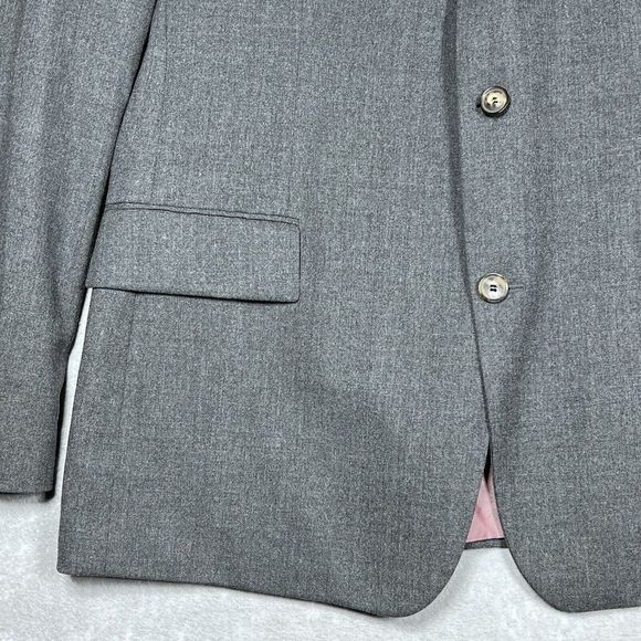 Hugo Boss Wool Blazer Men’s 48 Regular Gray Scorsese/Movie Jacket - Picture 4 of 16